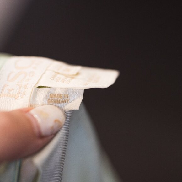 Escada Silver and Blue Blouse - Picture 11 of 14